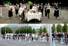 Photo of video | Rânduri la secțiile de votare din Irlanda. Alegătorii, întâmpinați cu pâine și sare și imnul R. Moldova