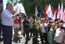 Photo of live | Socialiștii protestează la CSJ: Solicită anularea deciziei CA de a reduce numărul secțiile de votare pentru transnistreni