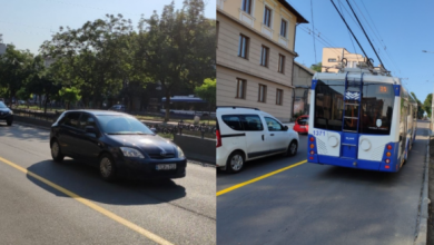 Photo of foto | Chișinău: Au început lucrările de amenajare a benzilor dedicate transportului public