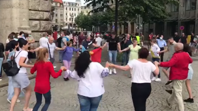 Photo of video | Moldovenii au încins hora la Leipzig