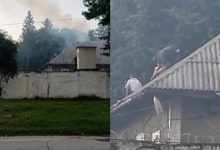 Photo of video | Răscoală la penitenciarul din Lipcani. Mai mulți deținuți ar fi provocat incendiu ca să urce pe acoperiș