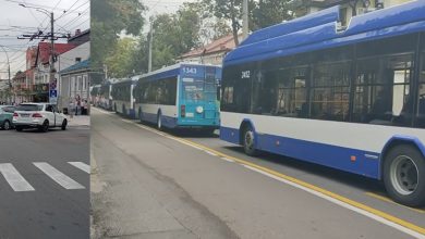 Photo of foto, video | Un accident a perturbat circulația troleibuzelor în centrul capitalei. Mai multe vehicule au staționat aproape o oră