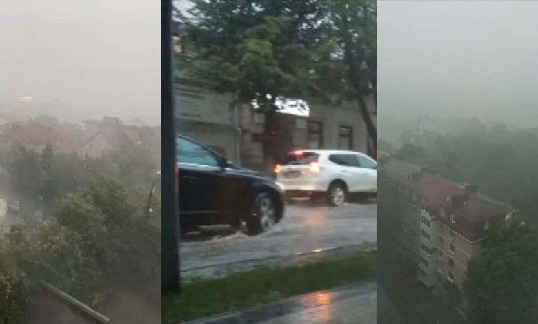 Photo of video | Furtuna a transformat din nou străzile capitalei în râuri. Pe mai multe artere se circulă cu dificultate