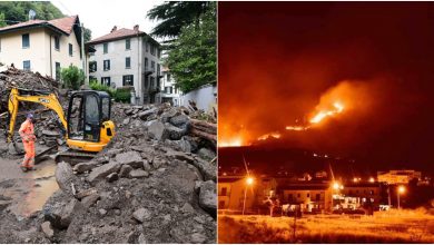 Photo of foto | Lovitură dublă pentru Italia. Nordul e lovit de inundații, iar sudul de incendii