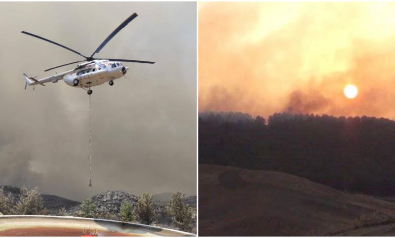 Photo of video | Elicoptere din R. Moldova, surprinse cum luptă cu incendiile din Turcia