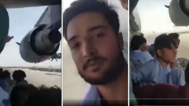 Photo of video | Imagini șocante! Afganii care au vrut să fugă din țară agățați de avion s-au filmat în timpul decolării