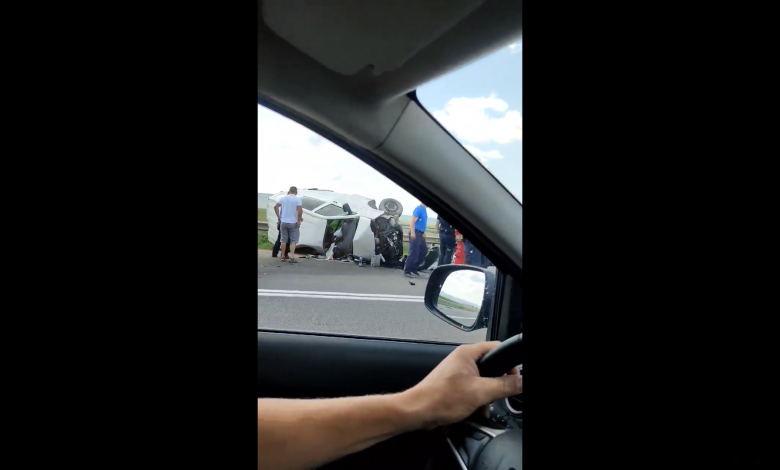 Photo of update, video | Accident teribil la Orhei: Două mașini s-au tamponat, iar una a fost făcută zob. Un șofer a decedat