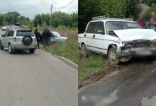 Photo of foto | Toyota, tamponată de un VAZ condus de șofer beat. În mașină se afla un copil de 5 ani