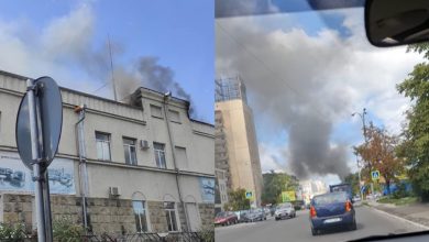 Photo of video | Incendiu la o fabrică de mobilă din capitală. Fumul dens se ridică deasupra clădirii