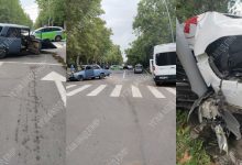 Photo of foto | Ambulanță, lovită violent de un VAZ: O copilă de 12 ani și doi bărbați, transportați la spital