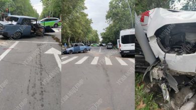 Photo of foto | Ambulanță, lovită violent de un VAZ: O copilă de 12 ani și doi bărbați, transportați la spital