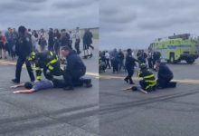 Photo of video | Pasager reţinut şi avion evacuat de urgenţă pe aeroportul LaGuardia din New York