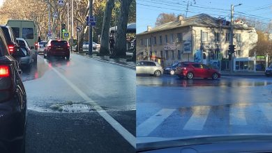 Photo of foto, video | Recent renovată, proaspăt inundată. Cum s-a transformat joi strada Ion Creangă într-o mică Veneție