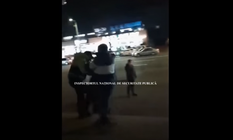 Photo of video | „Îți scot ochii”. Un tânăr a înjurat polițiștii și a sărit la bătaie. Riscă dosar penal pentru huliganism