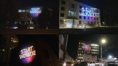 Photo of video | Pereții a patru clădiri din Chișinău „poartă” imagini luminescente. Când vor putea fi admirate de locuitorii capitalei