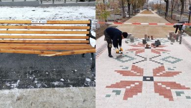 Photo of foto | La o lună după inaugurare, vandalii „și-au lăsat amprenta” pe aleea Grigore Vieru