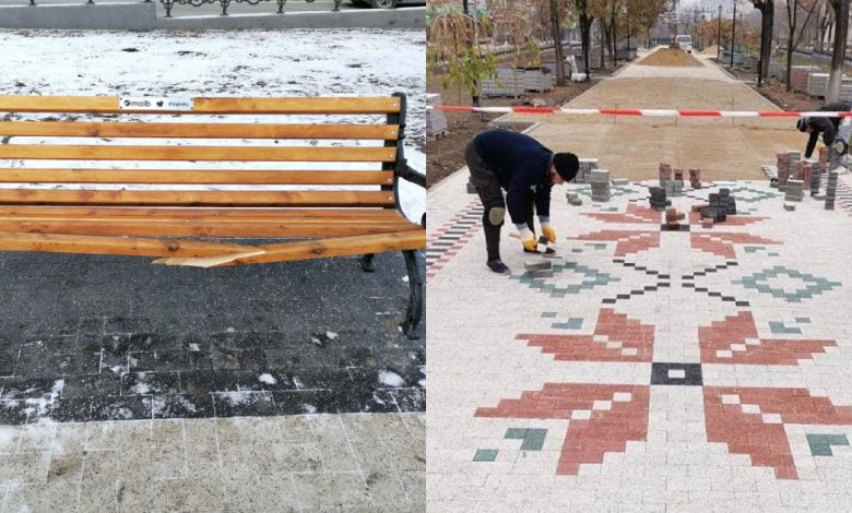 Photo of foto | La o lună după inaugurare, vandalii „și-au lăsat amprenta” pe aleea Grigore Vieru