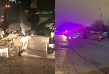 Photo of foto | O tânără de 21 de a ajuns la spital, după ce mașina în care se afla s-a izbit într-un BMW