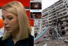 Photo of video | O jurnalistă BBC și-a văzut în direct locuința din Kiev distrusă de explozii: „Este casa mea”