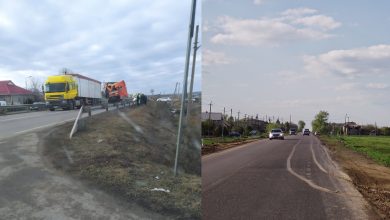 Photo of foto | Două TIR-uri „s-au pupat” pe șosea. De vină s-ar face o defecțiune a unei frâne