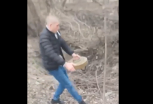 Photo of video | Berdiansk: Un bărbat a evacuat o mină cu mâinile goale de sub un pod