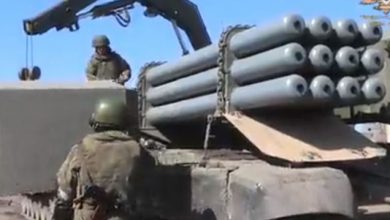 Photo of video | Momentul când rebelii pro-ruși din Doneţk lansează în Ucraina rachete termobarice
