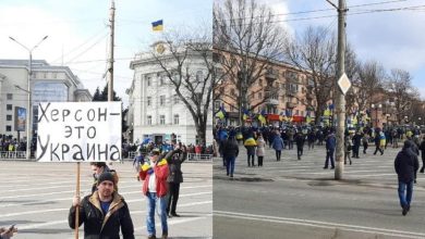 Photo of foto, video | „Plecați acasă”. Herson: Ucrainenii au ieșit la protest, în ciuda focurilor de avertisment trase de militarii ruși