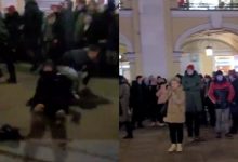 Photo of video | Peste 200 de manifestanți au protestat la Sankt Petersburg împotriva războiului: Poliția a reținut circa 90 de persoane