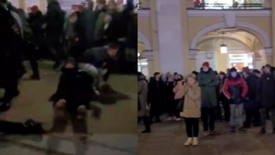 Photo of video | Peste 200 de manifestanți au protestat la Sankt Petersburg împotriva războiului: Poliția a reținut circa 90 de persoane