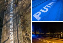 Photo of foto | „Putin, Haga te așteaptă!”. Mesajul primarului din Vilnius, lăsat chiar lângă ambasada Rusiei în Lituania