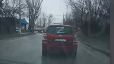 Photo of video | Z-ul rusesc a apărut pe străzile din Bălți. Taximetrist: Eu te dau la poliție!