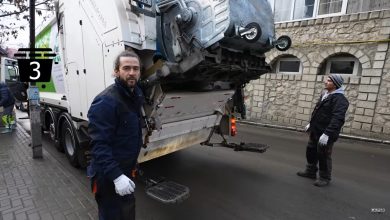 Photo of video | Pasha Parfeni s-a angajat pentru o zi gunoier: „Nu e ușor și e cam frig. Încă 20 de locații”