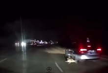 Photo of video | Scenă revoltătoare la intrarea în Chișinău. Un şofer, târând un câine legat de gât: Eu așa îl plimb