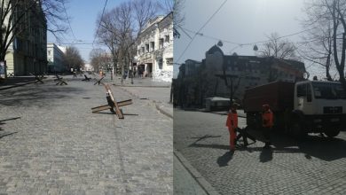 Photo of foto | Aricii antitanc din centrul orașului Odesa au început a fi demontați