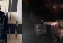 Photo of video | Ar fi furat o mașină ca să se plimbe, însă vehiculul a ajuns în flăcări. Doi tineri din capitală, reținuți