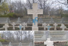 Photo of Cimitirul Eroilor Români din Fălești, vandalizat cu svastică, „Z” și „V”. Reacția autorităților și a Ambasadei României