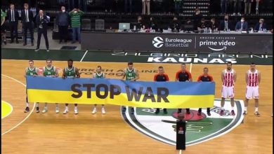 Photo of video | Ce a pățit o echipă de baschet din Serbia care a refuzat să promoveze un steag anti-război
