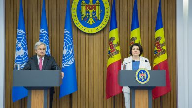 Photo of video | Secretarul general al ONU, în vizită în Chișinău: Ați dat exemplu întregii lumi
