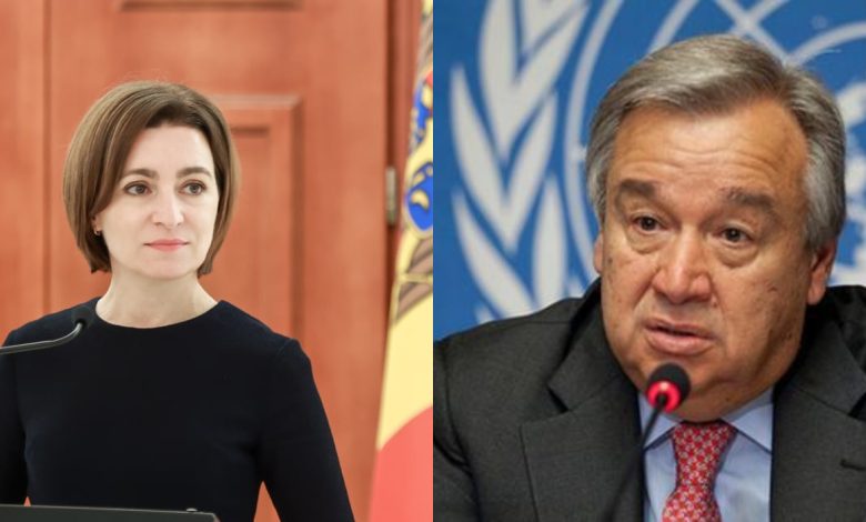 Photo of Președinta Maia Sandu urmează să-l primească la Chișinău pe Secretarul General al ONU