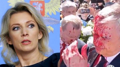 Photo of Ministerul rus de Externe, despre incidentul de la Varșovia cu vopsea roșie: „Occidentul reîncarnează fascismul”
