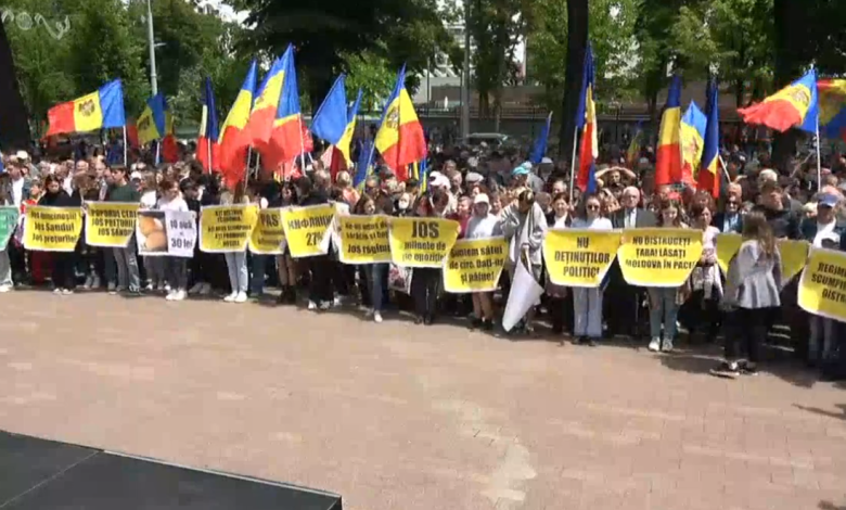 Photo of video | Miting inițiat de PSRM în fața Parlamentului: „Noi nu cedăm”, „Libertate”
