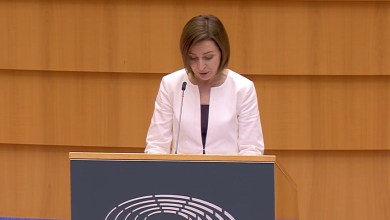 Photo of video | Maia Sandu, în plenul Parlamentului European: „Rusia a dezlănțuit o tragedie fără margini asupra poporului din Ucraina și a întregului continent”