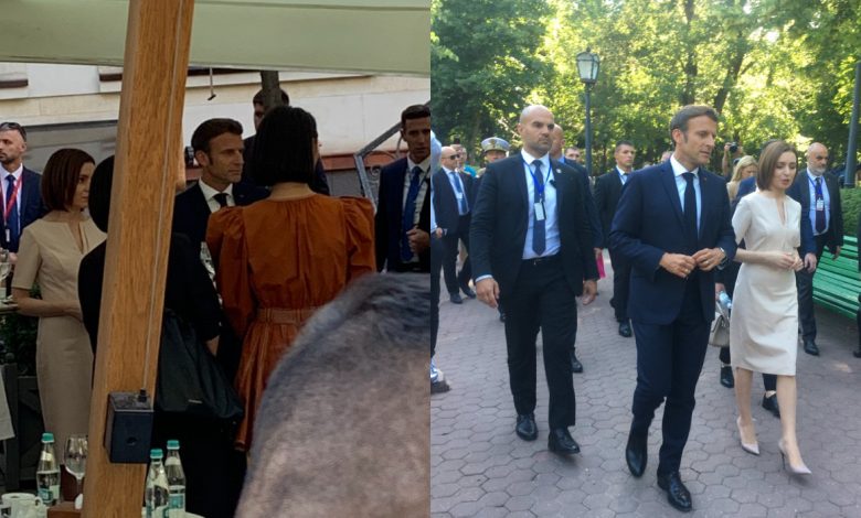 Photo of video, foto | Emmanuel Macron s-a plimbat prin Chișinău alături de Maia Sandu, după conferința de presă comună