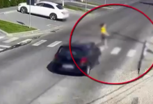 Photo of video | Durlești: Momentul în care o minoră a fost lovită de o mașină pe trecerea de pietoni