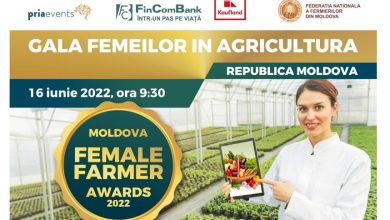 Photo of În 16 iunie se va desfășura prima gală destinată femeilor din agricultura R. Moldova