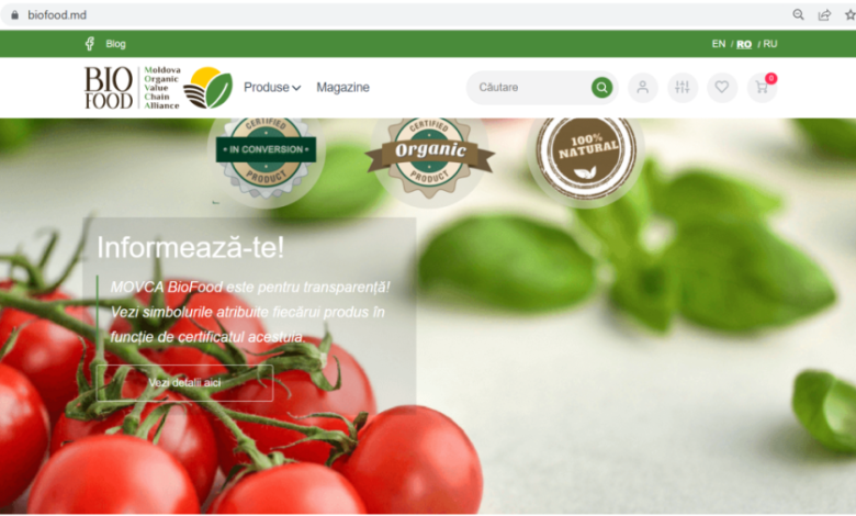 Photo of A fost lansată prima platformă de vânzare online a produselor agroalimentare ecologice moldovenești