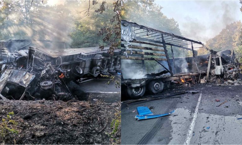 Photo of foto | Un moldovean a decedat în urma unui tragic accident în Bulgaria: Două camioane au luat foc după ce s-au lovit