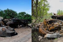 Photo of foto | Resturile tancurilor distruse în războiul din Ucraina zac pe străzi și în curțile oamenilor. Unele au fost duse la expoziții