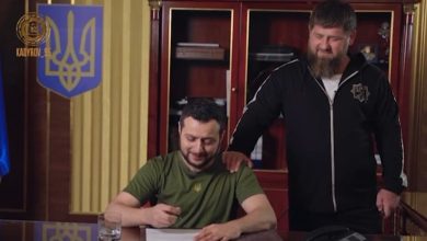 Photo of Kadîrov a regizat o scenetă despre o falsă capitulare a Ucrainei: Rolul lui Zelenski, jucat de un actor rus