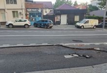 Photo of foto | Ploaia a spălat asfaltul de pe strada Ion Creangă, dată în exploatare acum un an